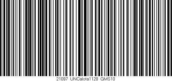 Código de barras (EAN, GTIN, SKU, ISBN): '21097_UNCalota1128_GMS10'