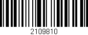 Código de barras (EAN, GTIN, SKU, ISBN): '2109810'