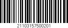 Código de barras (EAN, GTIN, SKU, ISBN): '21103157500201'