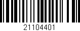 Código de barras (EAN, GTIN, SKU, ISBN): '21104401'