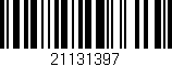 Código de barras (EAN, GTIN, SKU, ISBN): '21131397'