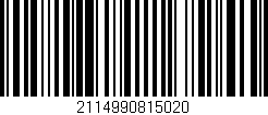 Código de barras (EAN, GTIN, SKU, ISBN): '2114990815020'