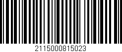 Código de barras (EAN, GTIN, SKU, ISBN): '2115000815023'