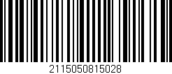 Código de barras (EAN, GTIN, SKU, ISBN): '2115050815028'