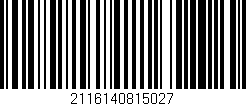 Código de barras (EAN, GTIN, SKU, ISBN): '2116140815027'