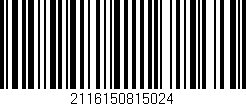 Código de barras (EAN, GTIN, SKU, ISBN): '2116150815024'