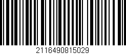 Código de barras (EAN, GTIN, SKU, ISBN): '2116490815029'