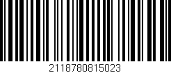 Código de barras (EAN, GTIN, SKU, ISBN): '2118780815023'