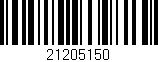 Código de barras (EAN, GTIN, SKU, ISBN): '21205150'