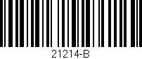 Código de barras (EAN, GTIN, SKU, ISBN): '21214-B'