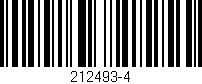 Código de barras (EAN, GTIN, SKU, ISBN): '212493-4'