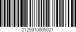 Código de barras (EAN, GTIN, SKU, ISBN): '2125910805021'