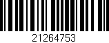 Código de barras (EAN, GTIN, SKU, ISBN): '21264753'