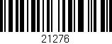 Código de barras (EAN, GTIN, SKU, ISBN): '21276'
