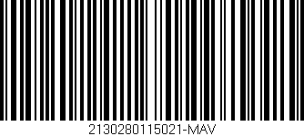 Código de barras (EAN, GTIN, SKU, ISBN): '2130280115021-MAV'