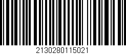 Código de barras (EAN, GTIN, SKU, ISBN): '2130280115021'