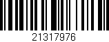 Código de barras (EAN, GTIN, SKU, ISBN): '21317976'