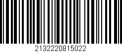 Código de barras (EAN, GTIN, SKU, ISBN): '2132220815022'