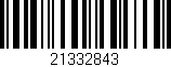 Código de barras (EAN, GTIN, SKU, ISBN): '21332843'