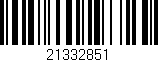 Código de barras (EAN, GTIN, SKU, ISBN): '21332851'