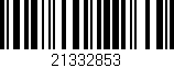Código de barras (EAN, GTIN, SKU, ISBN): '21332853'