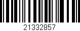 Código de barras (EAN, GTIN, SKU, ISBN): '21332857'
