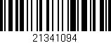Código de barras (EAN, GTIN, SKU, ISBN): '21341094'