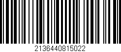 Código de barras (EAN, GTIN, SKU, ISBN): '2136440815022'