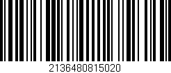 Código de barras (EAN, GTIN, SKU, ISBN): '2136480815020'