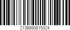 Código de barras (EAN, GTIN, SKU, ISBN): '2136660815024'
