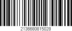 Código de barras (EAN, GTIN, SKU, ISBN): '2136680815028'