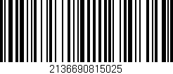 Código de barras (EAN, GTIN, SKU, ISBN): '2136690815025'