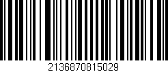 Código de barras (EAN, GTIN, SKU, ISBN): '2136870815029'
