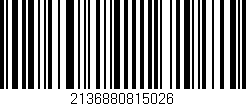 Código de barras (EAN, GTIN, SKU, ISBN): '2136880815026'