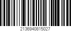 Código de barras (EAN, GTIN, SKU, ISBN): '2136940815027'