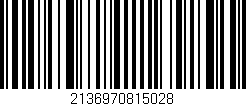 Código de barras (EAN, GTIN, SKU, ISBN): '2136970815028'