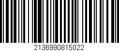 Código de barras (EAN, GTIN, SKU, ISBN): '2136990815022'