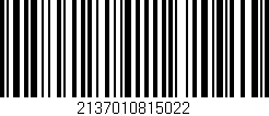 Código de barras (EAN, GTIN, SKU, ISBN): '2137010815022'