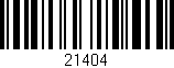 Código de barras (EAN, GTIN, SKU, ISBN): '21404'