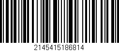 Código de barras (EAN, GTIN, SKU, ISBN): '2145415186814'