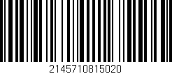 Código de barras (EAN, GTIN, SKU, ISBN): '2145710815020'