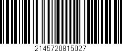 Código de barras (EAN, GTIN, SKU, ISBN): '2145720815027'