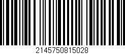 Código de barras (EAN, GTIN, SKU, ISBN): '2145750815028'