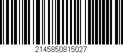 Código de barras (EAN, GTIN, SKU, ISBN): '2145850815027'