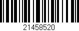 Código de barras (EAN, GTIN, SKU, ISBN): '21458520'