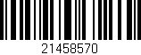 Código de barras (EAN, GTIN, SKU, ISBN): '21458570'