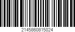 Código de barras (EAN, GTIN, SKU, ISBN): '2145860815024'