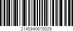 Código de barras (EAN, GTIN, SKU, ISBN): '2145940815029'
