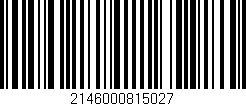 Código de barras (EAN, GTIN, SKU, ISBN): '2146000815027'