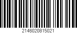 Código de barras (EAN, GTIN, SKU, ISBN): '2146020815021'
